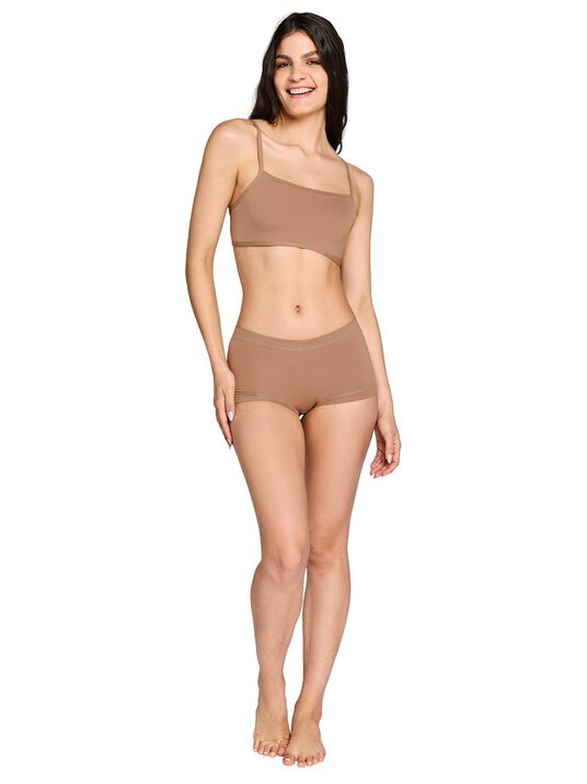 Top corto con tirantes 4411, TABACO, hi-res