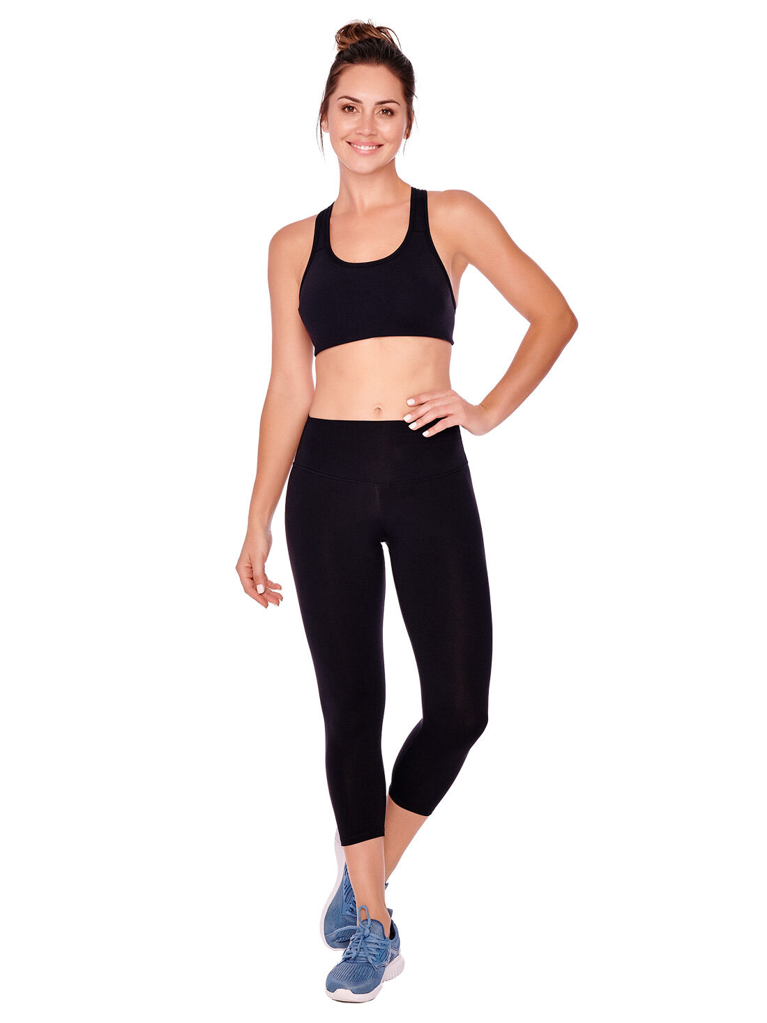 Leggings capri con pretina alta 1794