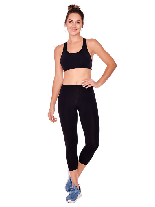 Leggings capri con pretina alta 1794