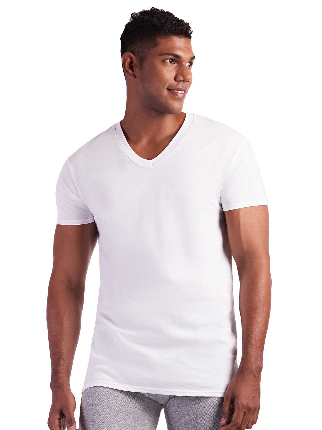 Playera cuello V Fruit of the Loom 72019