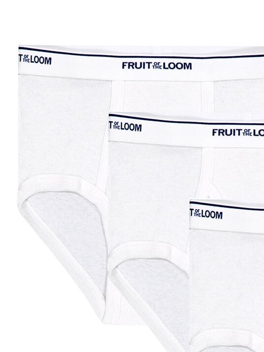 Paquete de 3 truzas ni&ntilde;o Fruit of the Loom 31000, BLANCO, hi-res