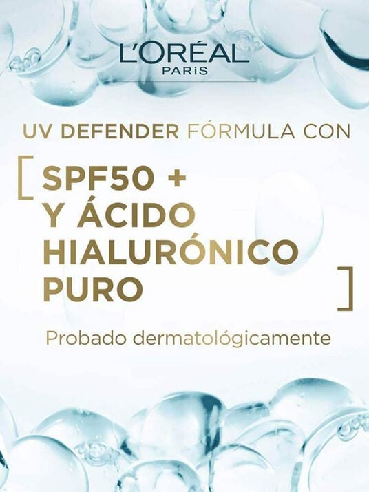 L'Or&eacute;al Paris protector UV defender FPS 50+ anti brillo tono medio  35323, &Uacute;NICO, hi-res