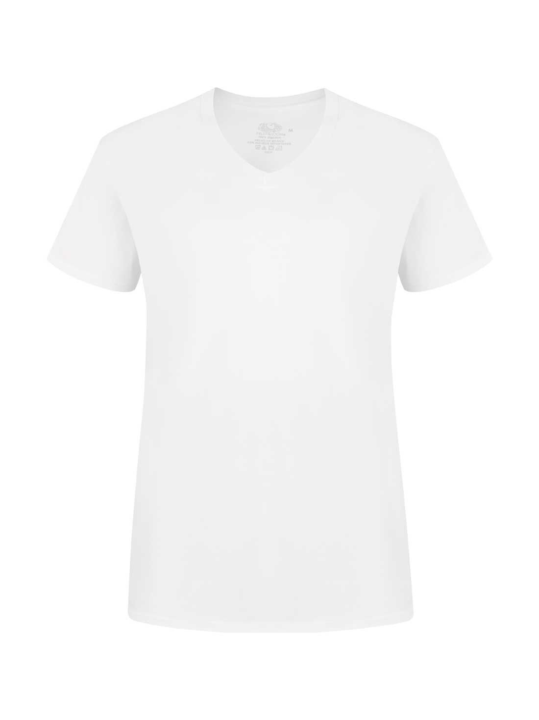 Playera cuello V Fruit of the Loom 72019