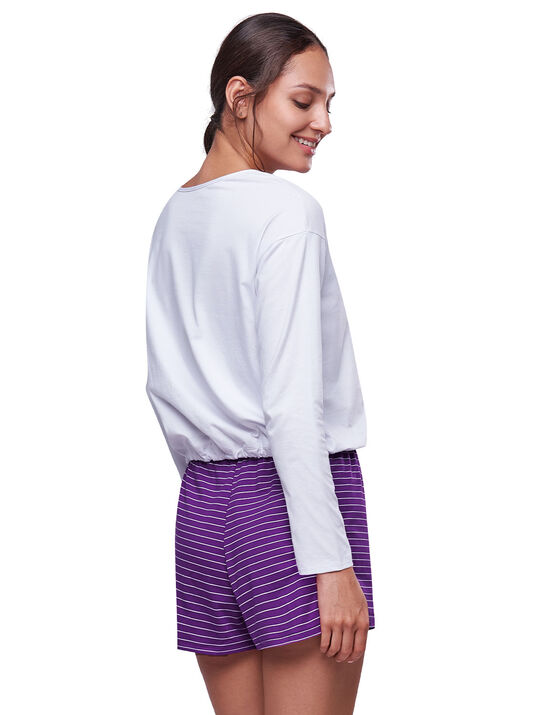 Pijama 77197, BLANCO/P&Uacute;RPURA, hi-res
