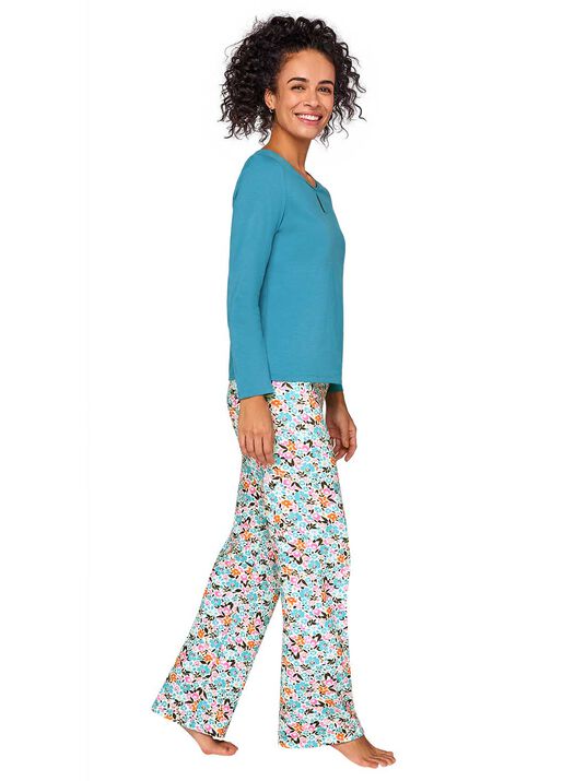 Set pijama larga 77202, FLORES CLXXXIV, hi-res