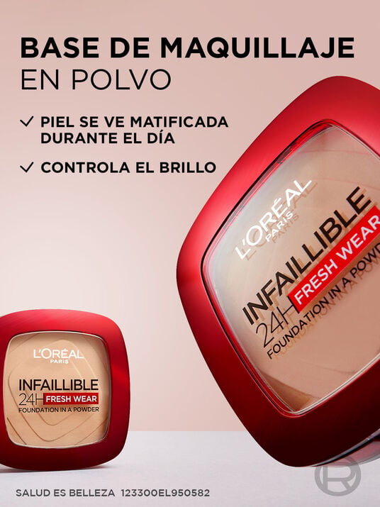 L'Or&eacute;al Paris polvo compacto infallible fresh wear 22031, 120 VANILLA, hi-res