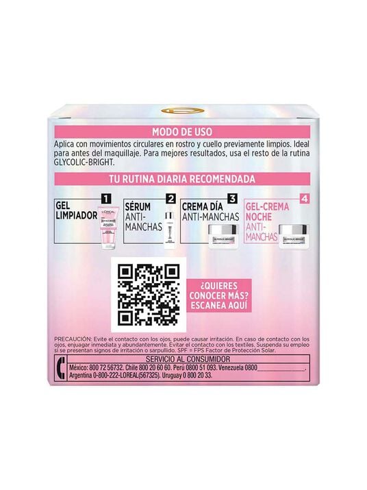 L'Or&eacute;al Paris crema de noche glycolic bright 27066, &Uacute;NICO, hi-res