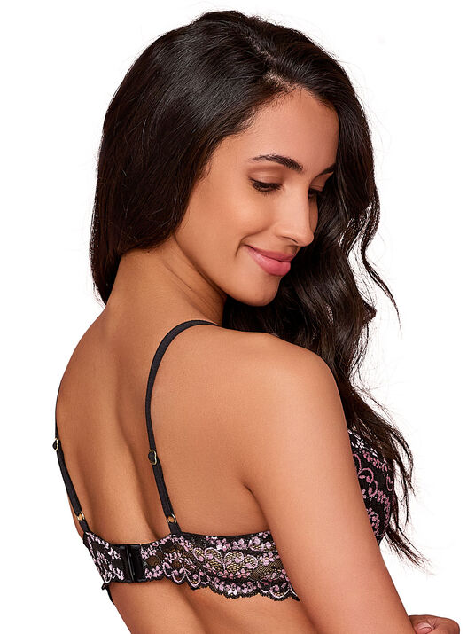 Bra demi 70103, NEGRO/ROSA, hi-res