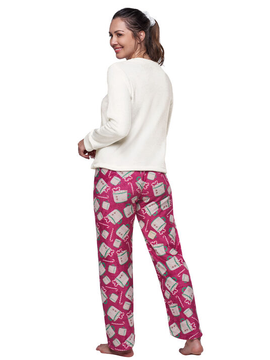 Pijama de fleece 77191, TACITAS NAVIDE&Ntilde;AS, hi-res