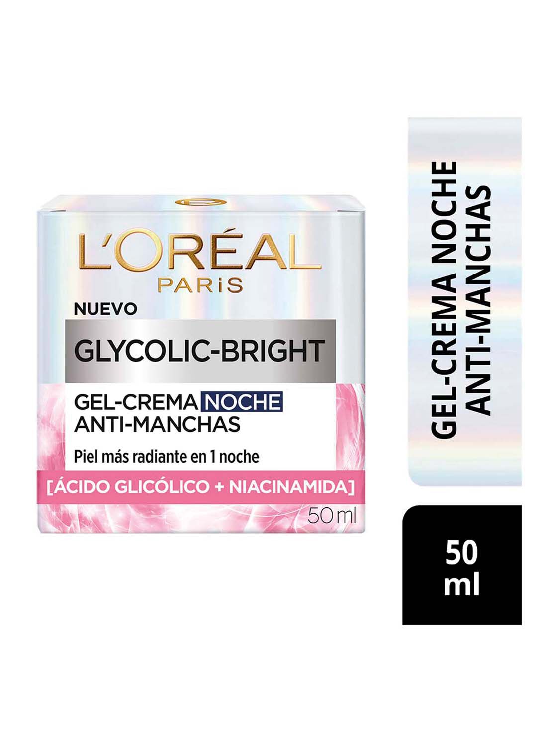 L'Or&eacute;al Paris crema de noche glycolic bright 27066