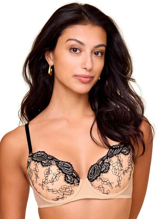 Bra demi 70136, NEGRO/NUDE III, hi-res