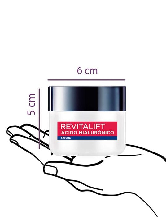 L'Or&eacute;al Paris crema de noche revitalift &aacute;cido hialur&oacute;nico 35273, &Uacute;NICO, hi-res