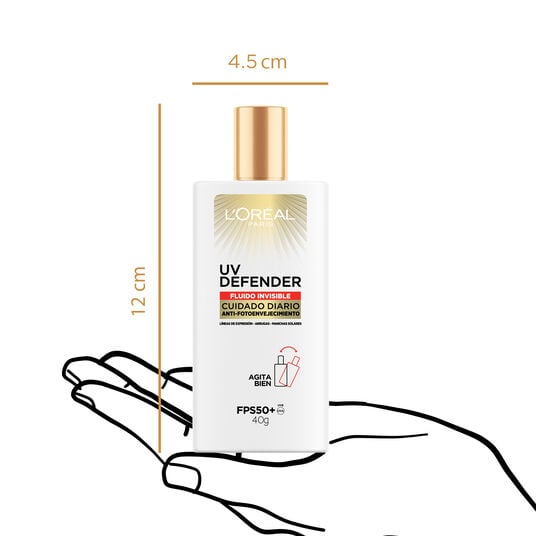 L'Or&eacute;al Paris protector UV defender fluido sin color  35346, &Uacute;NICO, hi-res