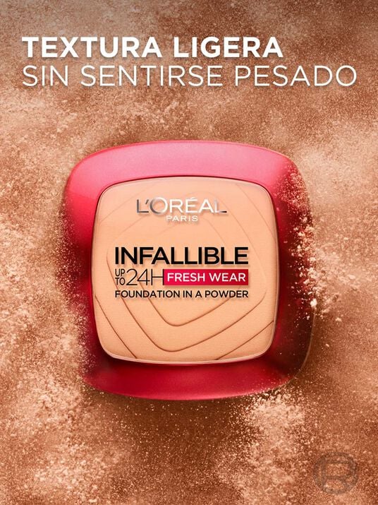 L'Or&eacute;al Paris polvo compacto infallible fresh wear 22031, 120 VANILLA, hi-res