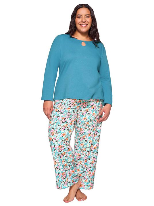 Set pijama larga 77202, FLORES CLXXXIV, hi-res